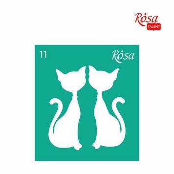 Трафарет багаторазовий самоклейний, No09, 9х10 см, Серія "Love35" ROSA TALENT 3625111 фото