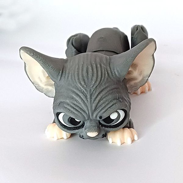 Іграшка 3D Кіт Ларі, 19 см/Гнучка 3д іграшка кіт сфінкс/ Рухлива 3д іграшка Котик 1372-097 фото