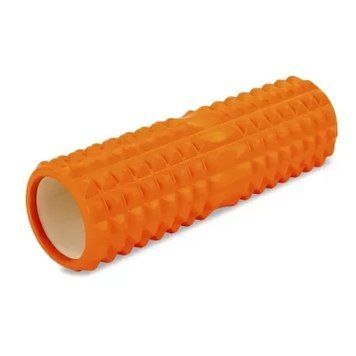 Ролер для занять йогою та пілатесом Gemini Grid Spine Roller G0012PUR жовтогарячий G0012BL фото
