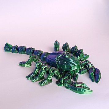 Шарнирная игрушка 3D Робот-скорпион, 17 см, пластик/Гнучка игрушка скорпион/Певременная игрушка 3д 1372-239 фото