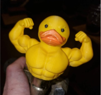 Насадка на фаркоп Качка, пластик / 3д Оригінальний ковпачок на фаркоп / іграшка на фаркоп 1372-376 фото