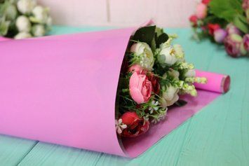 Плівка квіткова (флористична) однотонна тонуюча для пакування та декорування 0,6*11 м 255-4709-3 фото