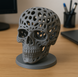 Підставка для навушників 3D Череп, 22 см / Настільний тримач для навушників голова на стіл 1372-380 фото 2