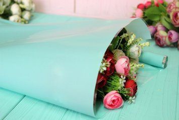 Плівка квіткова (флористична) однотонна тонуюча для пакування та декорування 0,6*11 м 255-4709-6 фото
