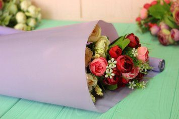 Плівка квіткова (флористична) однотонна тонуюча для пакування та декорування 0,6*11 м 255-4709-7 фото