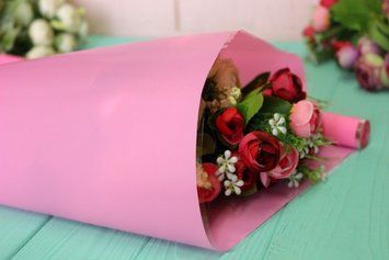 Плівка квіткова (флористична) однотонна тонуюча для пакування та декорування 0,6*11 м 255-4709-9 фото