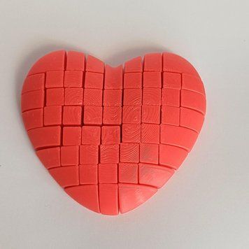 Іграшка 3D Серце, 10 см/Гибка іграшка серце 1372-059 фото