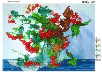 Схема для вишивання бісером "Калінове щастя" А3 ЮМА-3306 ЮМА-3306 фото