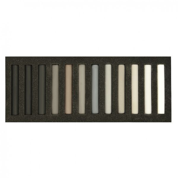 Пастель суха художниця Santi Grey Tones 12 кв. 353698 353698 фото