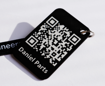 3д брелок на ключі з NFC міткою та вашим логотипом, 8,5 см, пластик 1372-450 фото